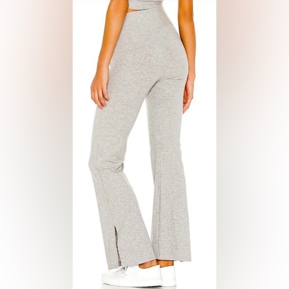 Year Of Ours Heather Grey Ribbed Side-Split “Flight Pants”. Women’s Size Small. - Picture 3 of 8